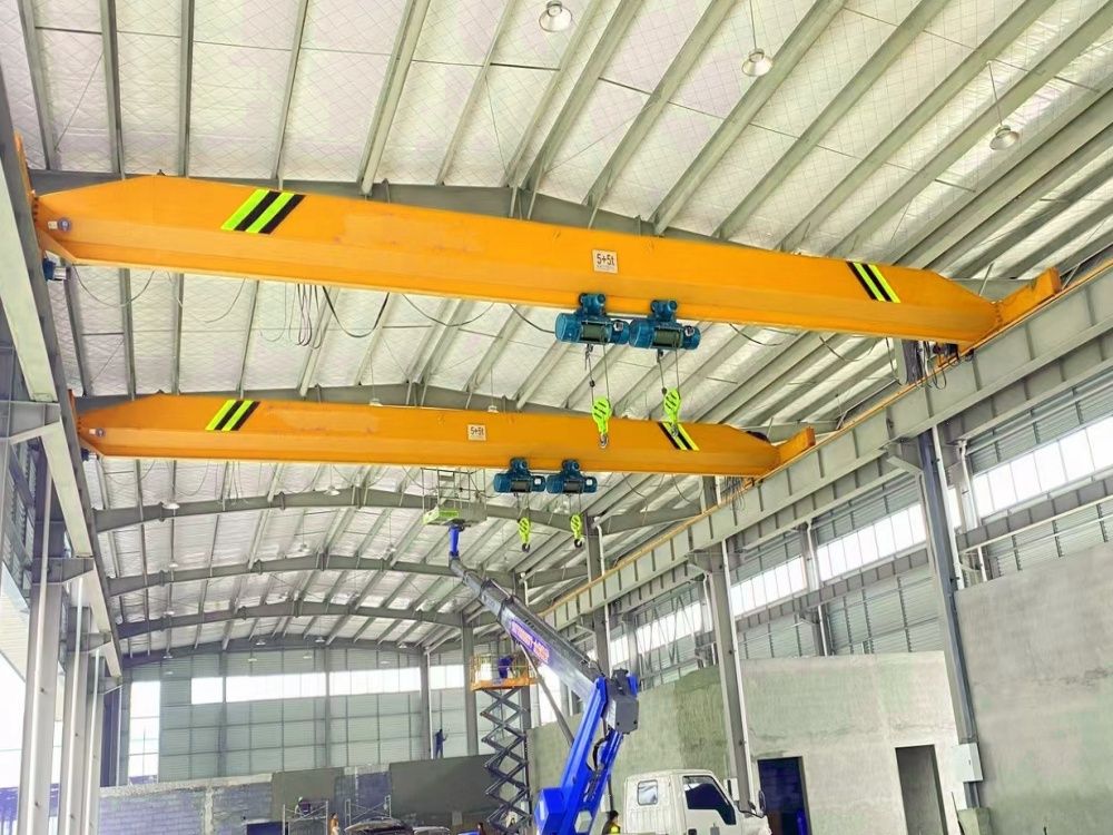 陜西雙吊鉤起重機(jī)、LDE型雙吊鉤電動單梁起重機(jī)