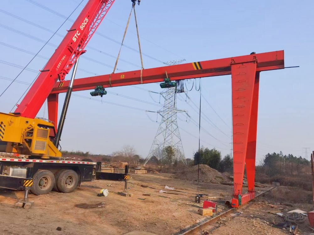 MHE型/MH型電動葫蘆單梁門式起重機、福建起重機龍門吊