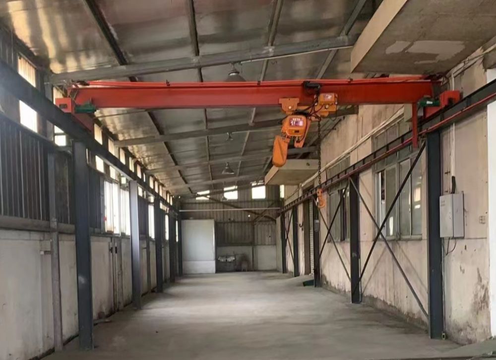 LD簡易電動單梁起重機、簡易行車、吊機、天車現場制作